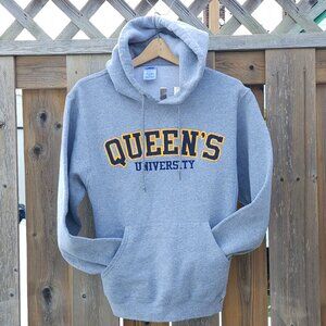 QUEEN'S University Sweatshirt Women's Size Small Russell Athletic Embroidered